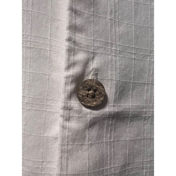 Tommy Bahama Mens Vintage White Embroidered Button Up Camp Shirt Large Pocket - Picture 8 of 11